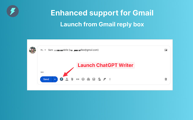 ChatGPT Writer - Write mail, messages with AI