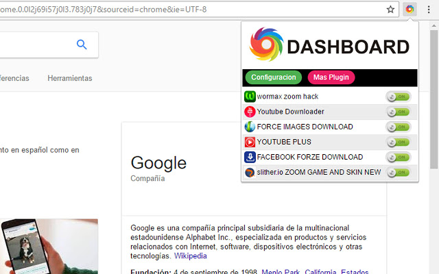 Chrome Dashboard